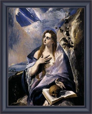 framed  GRECO, El Mary Magdalen in Penitence, Ta3139-1